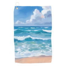 青い海の波 | ビーチ 海 水彩