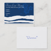 青い海の波 名刺 (正面/裏面)