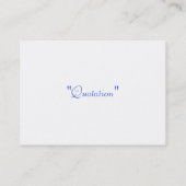 青い海の波 名刺 (裏面)