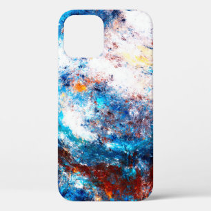 青い海の波。明芸術的るい跳絵を描ね iPhone 12ケース
