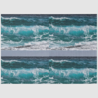 青い海の波 薄葉紙