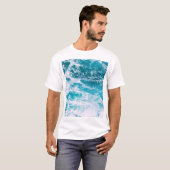 青い海の波 Tシャツ (正面フル)