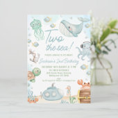 青い海の生き物たち2 海の2歳の誕生日 招待状 (スタンド正面)