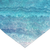 青い海の緑の瑪瑙テクスチャ ショートテーブルランナー (コーナー)