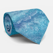 青い海の緑の瑪瑙テクスチャ ネクタイ (ロール)