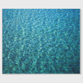 青い海の航海のな熱帯海 ラッピングペーパー (フラット)