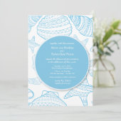 青い海の貝の招待状 招待状 (スタンド正面)