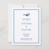 青い海の貝殻 結婚発表 保存日付 セーブザデート (正面)