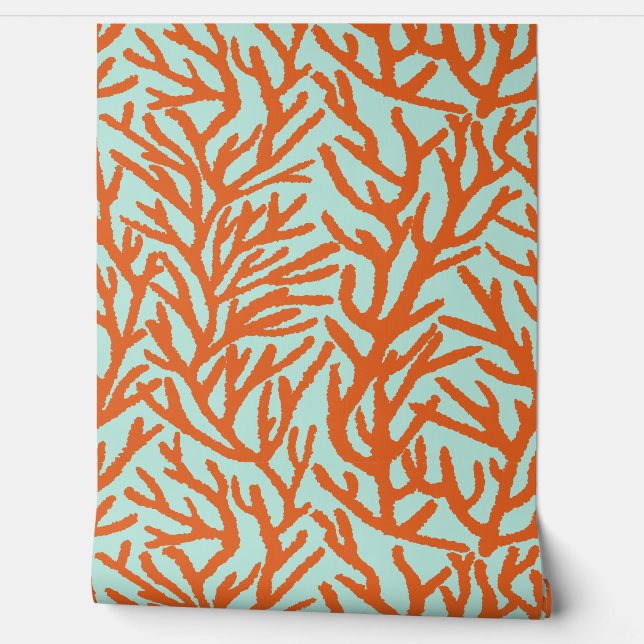 青い海の赤いサンゴカリブの礁 壁紙 (ほどく)