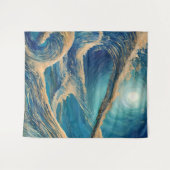 青い海の輝き タペストリー (正面(横))