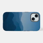 青い海の風景 iPhone 15ケース (裏面横)