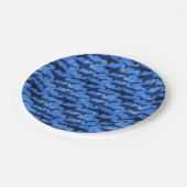 青い海の鮫の攻撃 ペーパープレート (アングル)