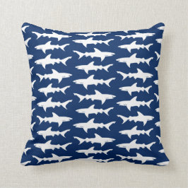 青い海の鮫の鮫の攻撃の学校 クッション