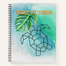 青い海カメのスケッチ