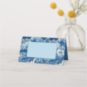 青い海クラッシュ波 プレイスカード (裏面)