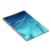 青い海サテン名 ノートブック (右側)