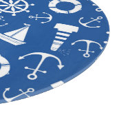 青い海パターン カッティングボード (角)