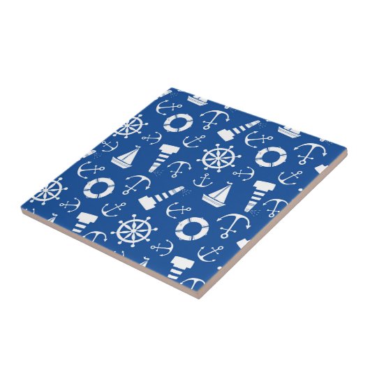 青い海パターン タイル (側面)