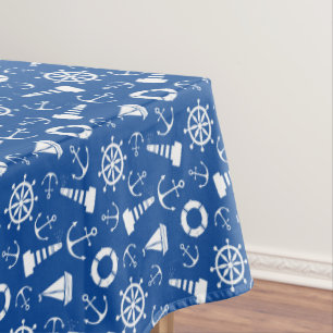青い海パターン テーブルクロス
