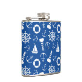 青い海パターン フラスク (右)