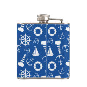 青い海パターン フラスク (裏面)