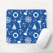 青い海パターン マウスパッド (マウス)