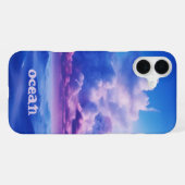 青い海モノグラムのケース – Mate iPhone iPhoneケース (裏面横)