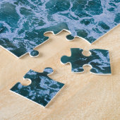 青い海夏のビーチ波に挑戦 ジグソーパズル (側面)