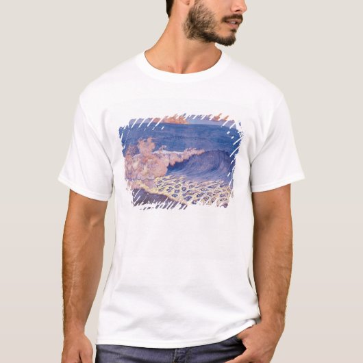 青い海景、波の効果、c.1893 tシャツ (正面)