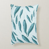 青い海模様 アクセントクッション (正面(垂直))