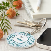 青い海模様 キーホルダー (正面右)