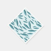 青い海模様 スタンダードカクテルナプキン (角)