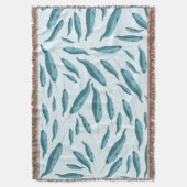 青い海模様 スローブランケット (正面縦)