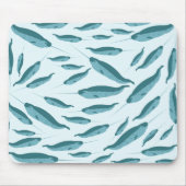 青い海模様 マウスパッド (正面)