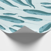 青い海模様 ラッピングペーパー (角)