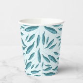 青い海模様 紙コップ (左)