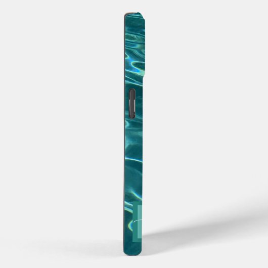 青い海波のパーソナライズ Case-Mate iPhoneケース (裏面 / 右)