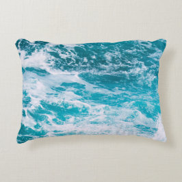 青い海波 アクセントクッション