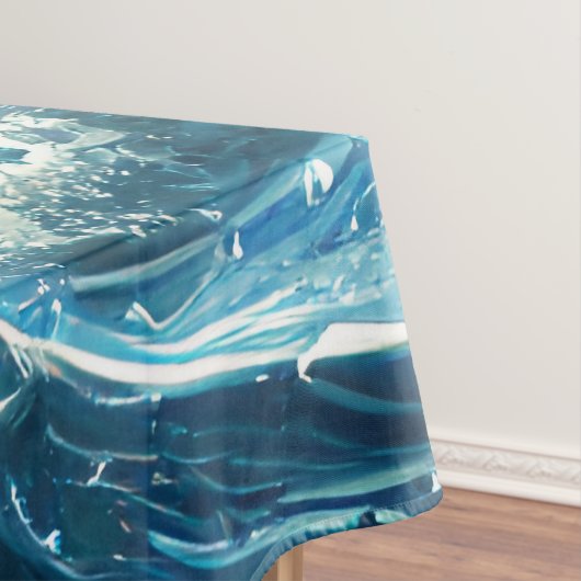 青い海波 テーブルクロス (インサイチュ)