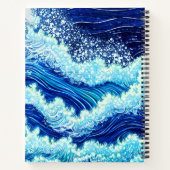 青い海波 ノートブック (裏面)