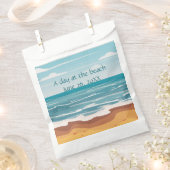 青い海波 フェイバーバッグ (クリップ留めされた状態)