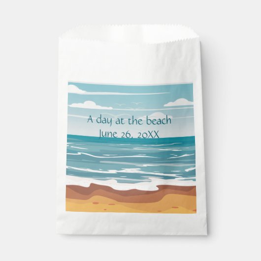 青い海波 フェイバーバッグ (正面)