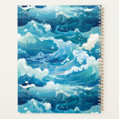 青い海波 プランナー手帳 (裏面)