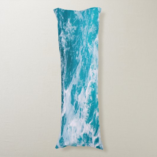 青い海波 ボディピロー (正面縦)