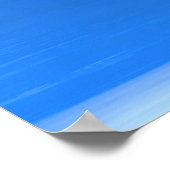 青い海波 ポスター (角)