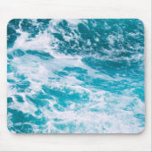 青い海波 マウスパッド (正面)
