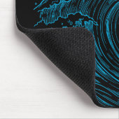 青い海波 マウスパッド (コーナー)