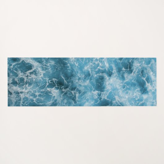 青い海波 ヨガマット (裏面(横))