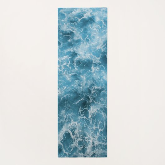 青い海波 ヨガマット (裏面)