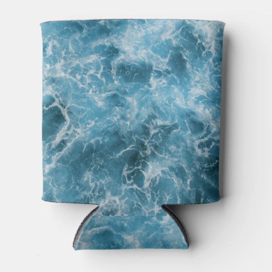 青い海波 缶クーラー (正面)